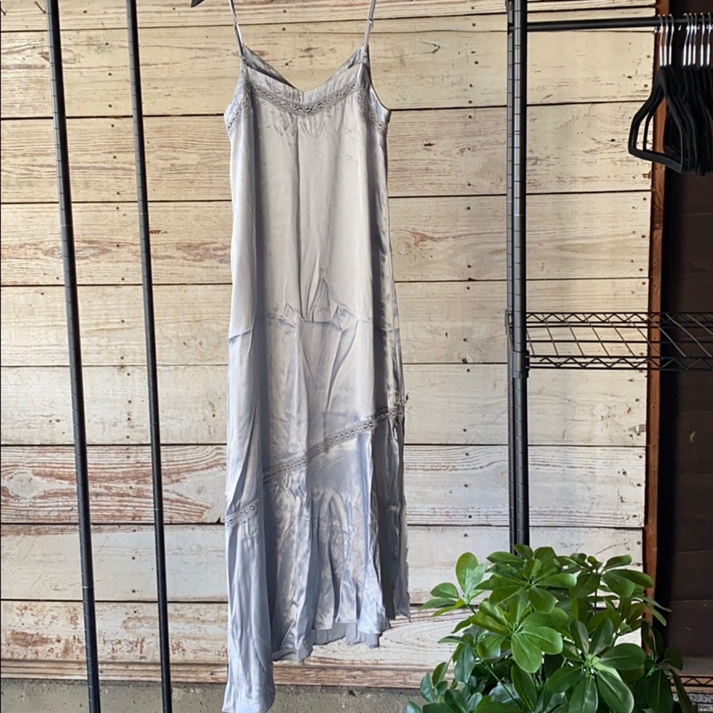 1.State Lightweight silver dress.